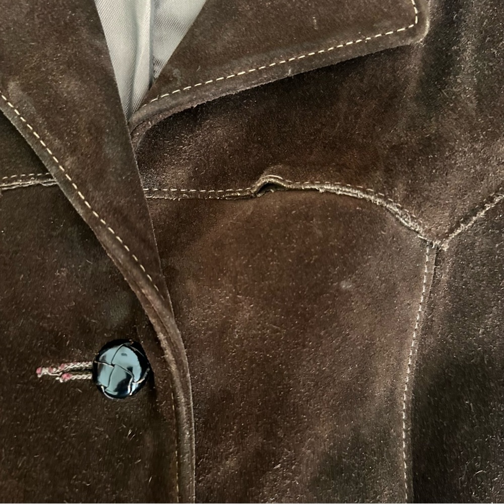 Vintage 60s Lady Californian Brown Suede Western Jacket - Picture 5 of 14